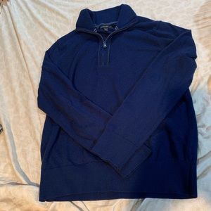 Banana Republic Navy Blue half zip sweater